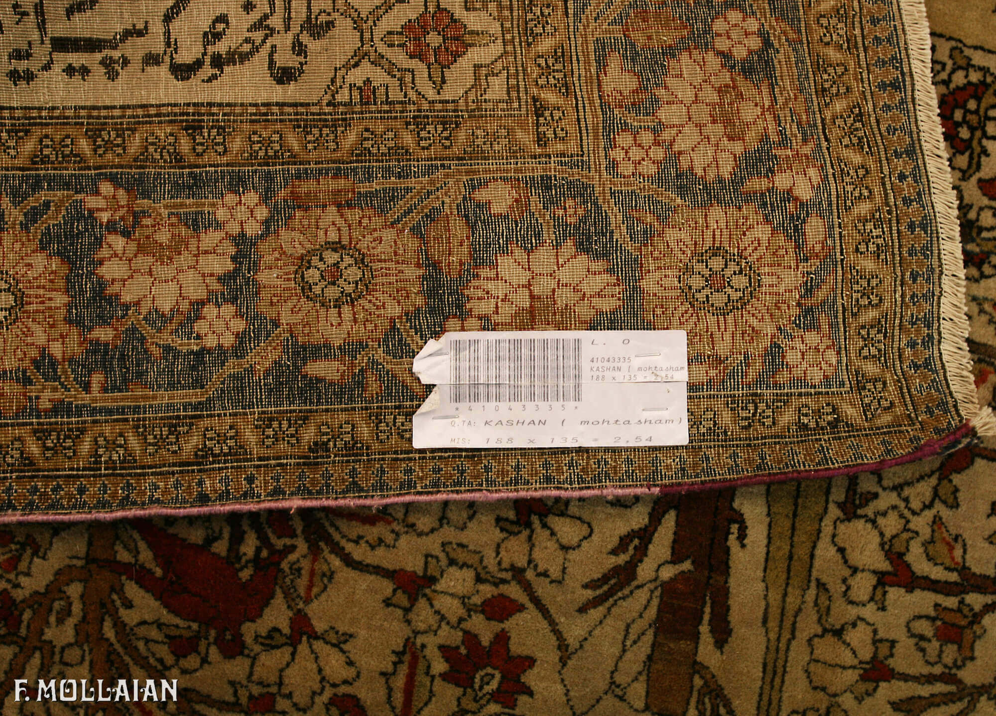 Prayer Kashan Mohtasham Antique Persian Rug n°:41043335